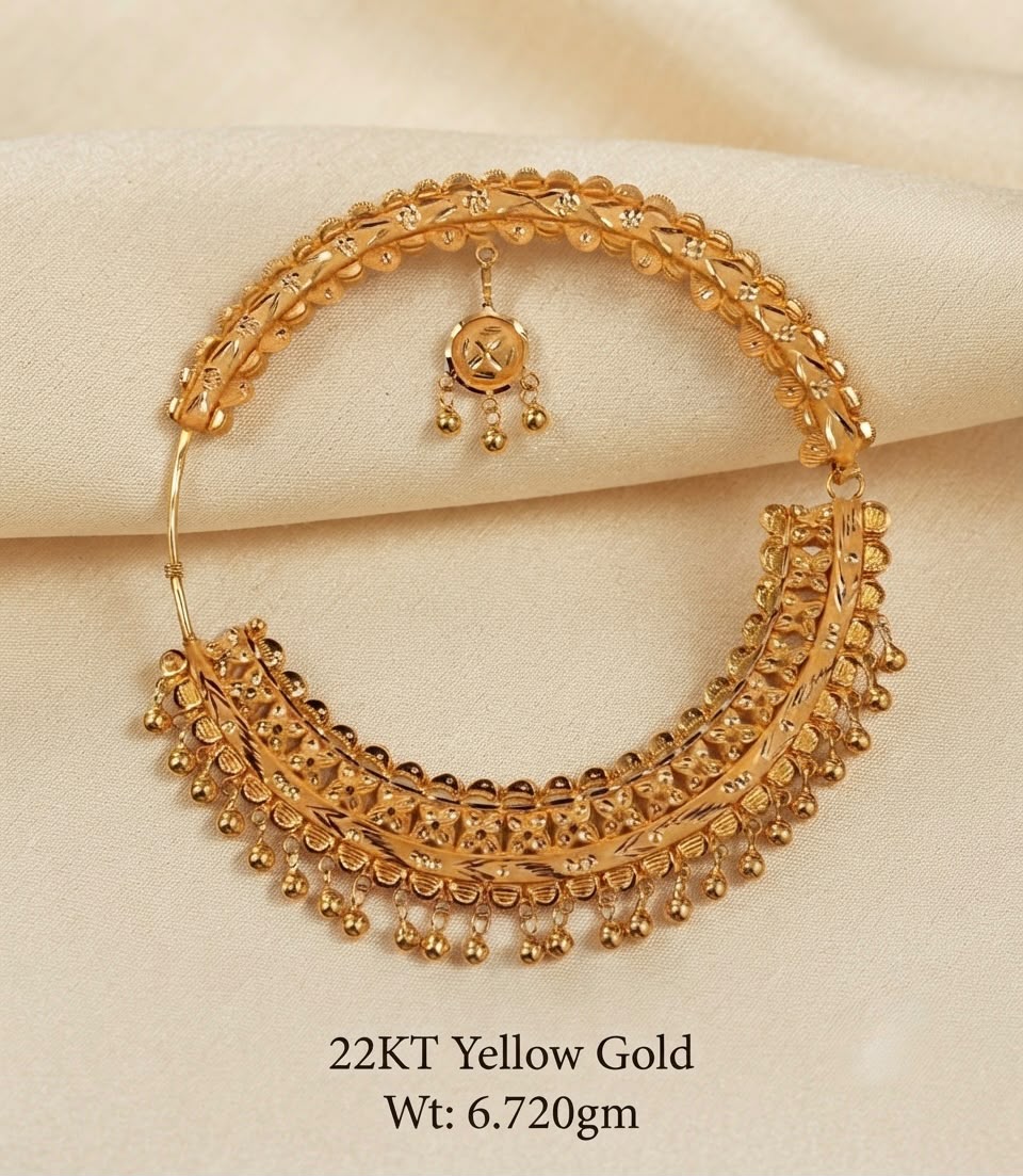 22KT Yellow Gold Necklace — Weight: 6.720 g